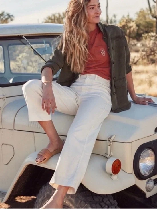 Marine Layer Bridget Slim Wide Leg Crop - Picture 2 of 15